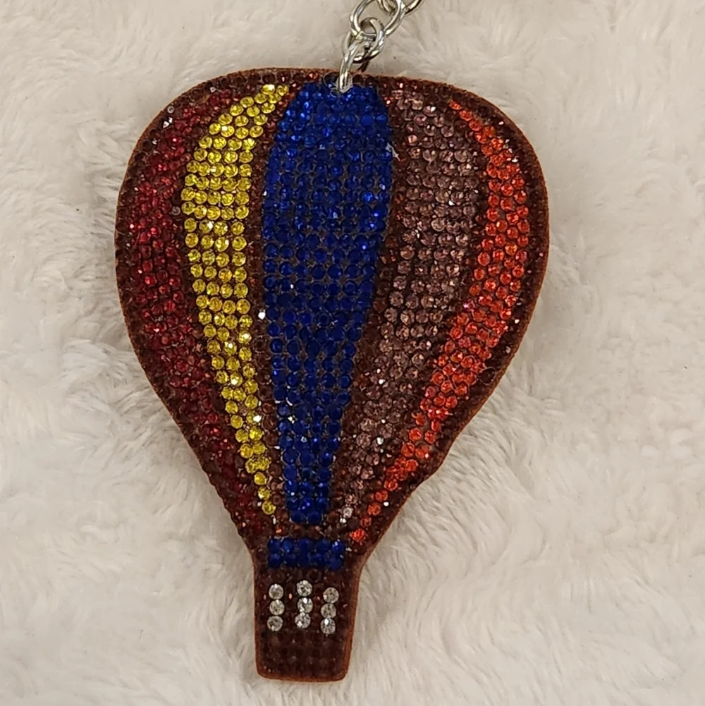Colorful Hot Air Balloon Keychain Bag Charm
